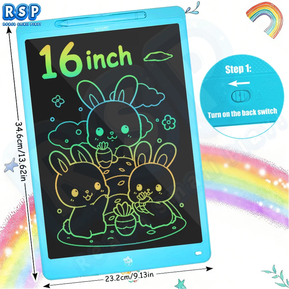 RSP 8.5 Inch/16 Inch LCD Writing Board Drawing Tablet Doodle Board Handwriting Pads Educational Toys For Kids Birthday Gifts