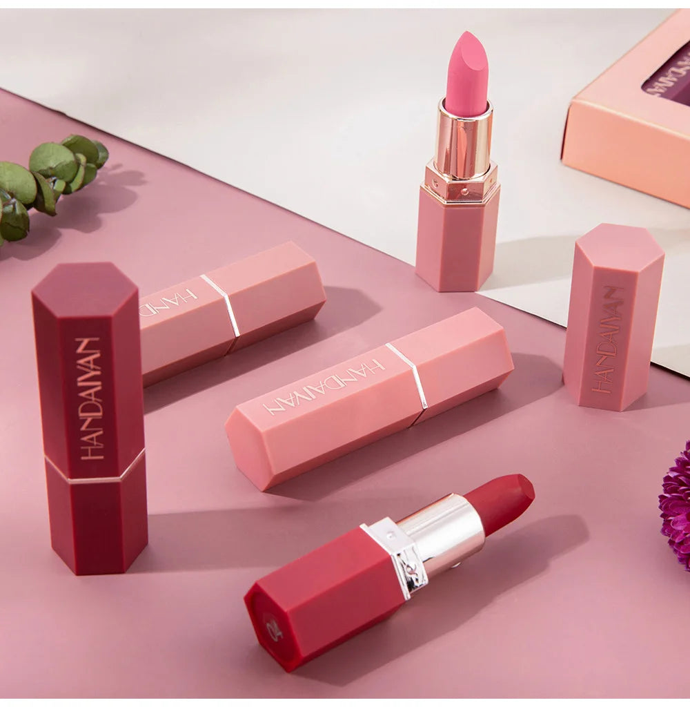 6PC/Set Matte Velvet Lip Gloss Waterproof Long-lasting Liquid Lipstick Cosmetic Beauty Keep 24 Hours Makeup