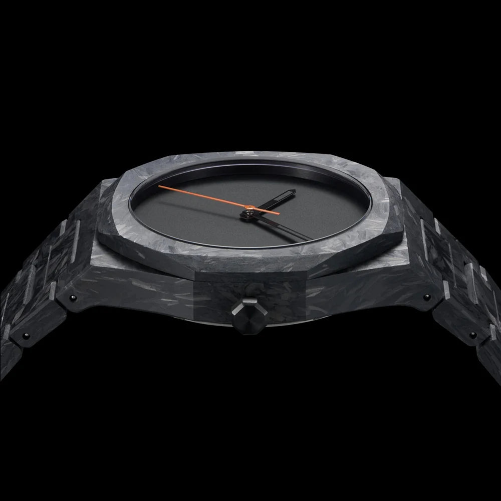 New Trend Fashion Classic Middle East Arabic Numeral Dial Quartz Watch Black Polycarbonate Marble Design Quartz Men's Watch