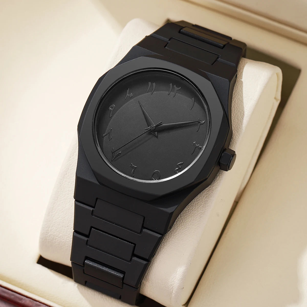 2025 New Trend Men Creative Watch Fashion Silicone Black Business Style Arabic Digital Creative Military Quartz Sports Watches