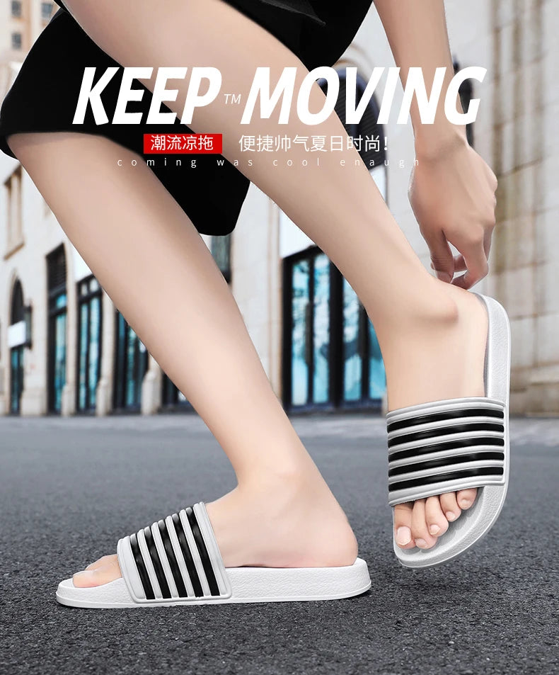 Men's Shoes Man Home Plips Plops Soft Slides Non-slip Slippers Indoor Outdoor EVA  Sandals Beach Garden Sandals Big Size 47 48