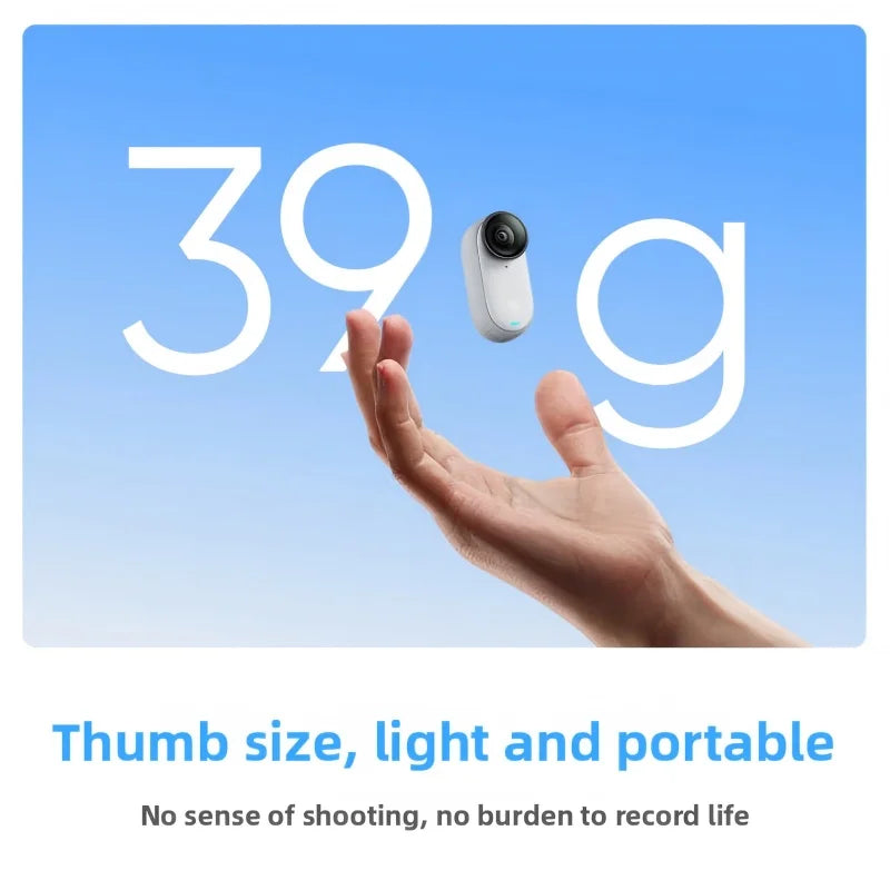 Insta360 Go3: Thumb - sized Camera, 4K First - Person View, Super Anti - shake, Lightweight & Portable for Life Recording
