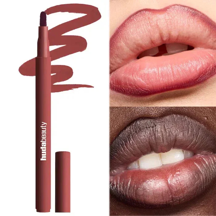 Huda Beauty Lip Contour Lip Stain Wear Matte Lipliner Pencil Tint Lipstick Long Lasting Non-stick Cup Moisturising Liner Makeup