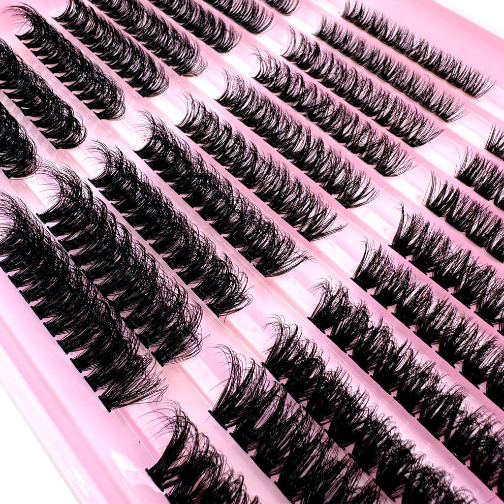 Lash Clusters 80D 100D Lashes Spikes Eyelash Clusters Volume Individual Lashes DIY Spiky Lash Extension Mega Cluster Eyelashes