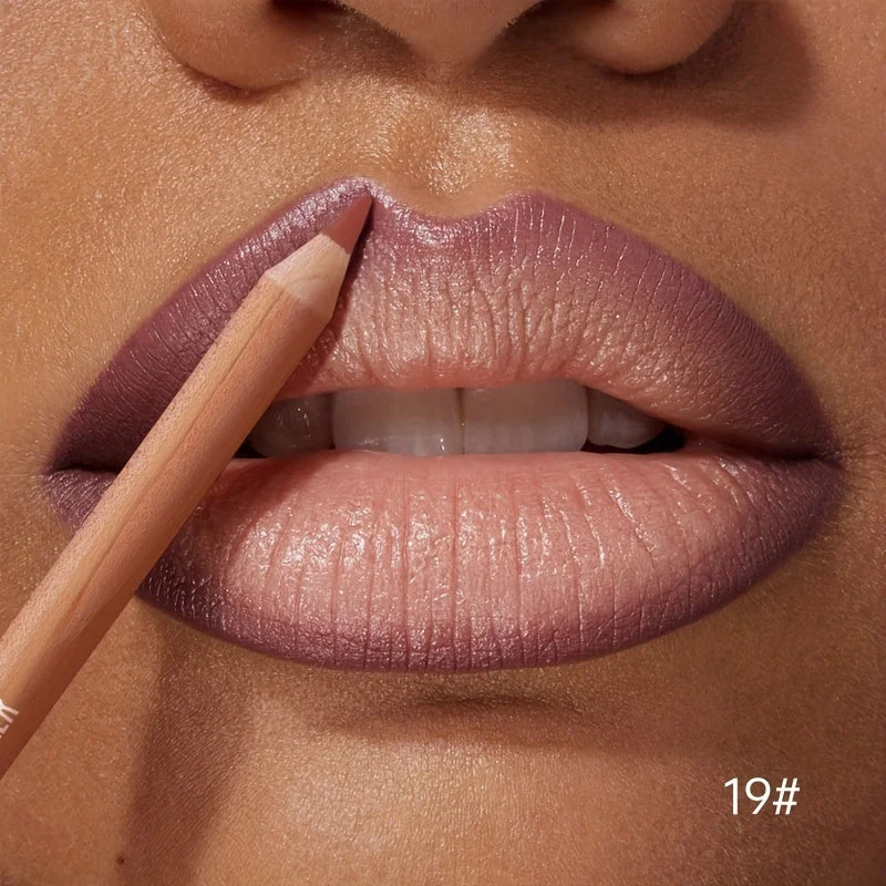 1pc Matte Lipstick & Liner Pen, Waterproof, Long-Lasting, Non-Stick, Berry Shades for All Skin Types, Makeup Pencils for Women