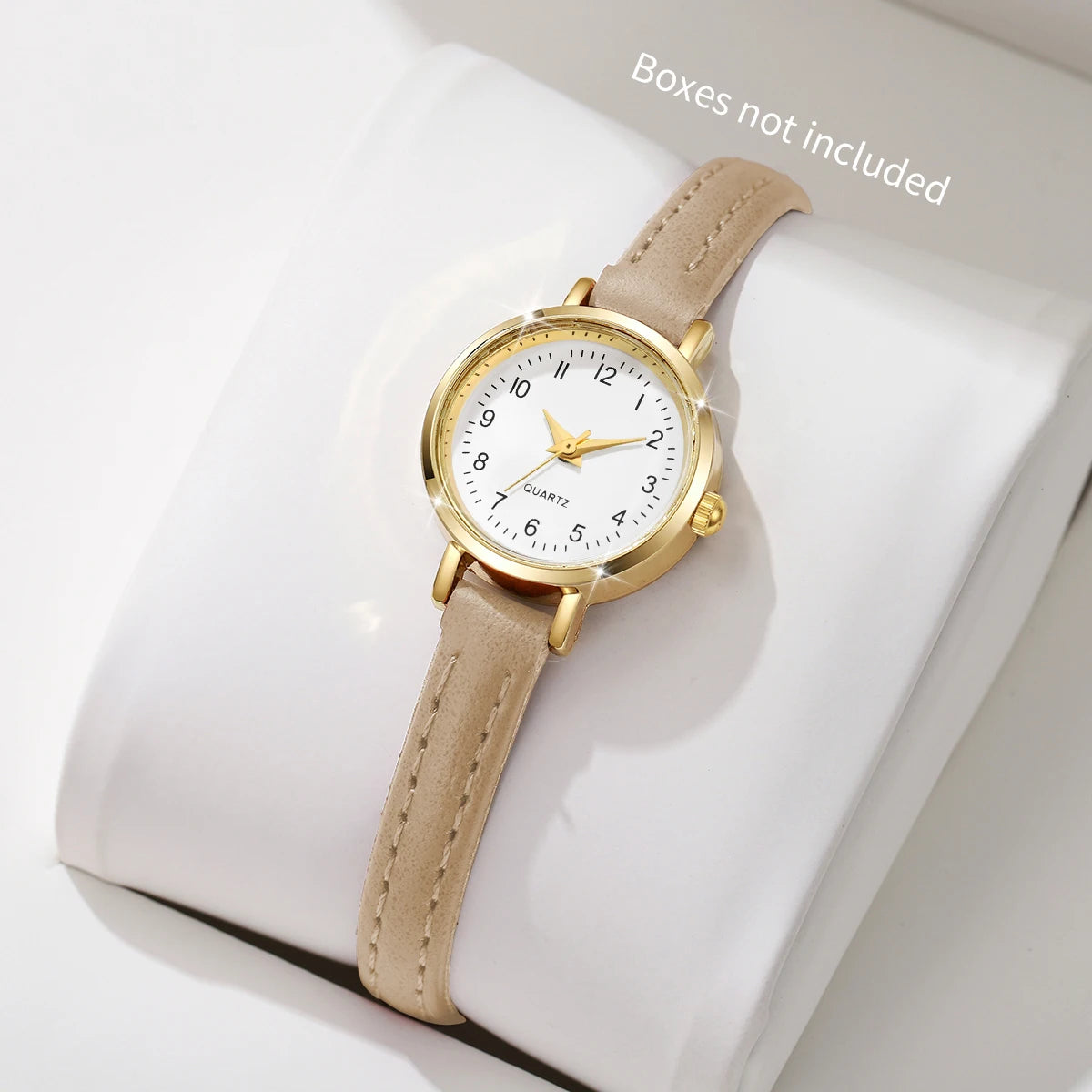 Fashion  Small Dial Women's Quartz Watch Ladies Leather Strap Wrist Watches Reloj Mujer（Without Box）
