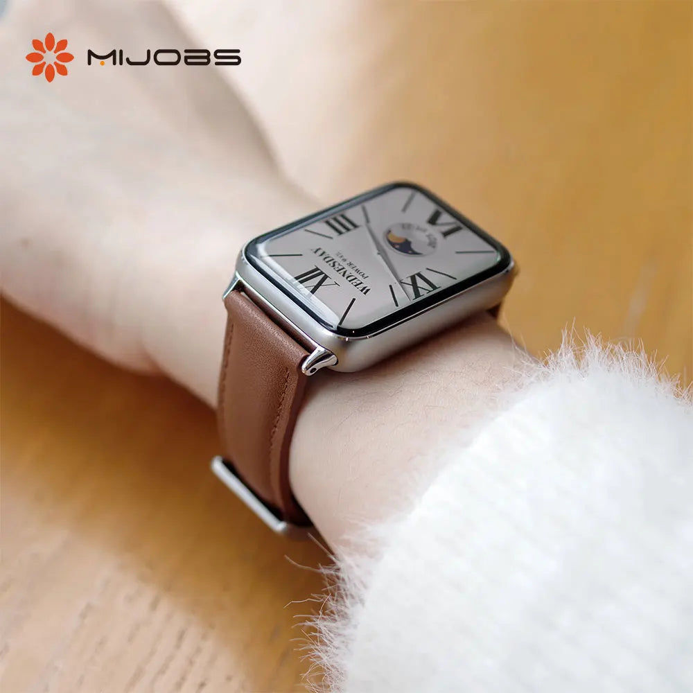 Strap For Mi Band 9 Pro Watchband For Mi Band 8 Pro Wristband Xiaomi Smart Band 9 Pro Bracelet Genuine Leather Accessories