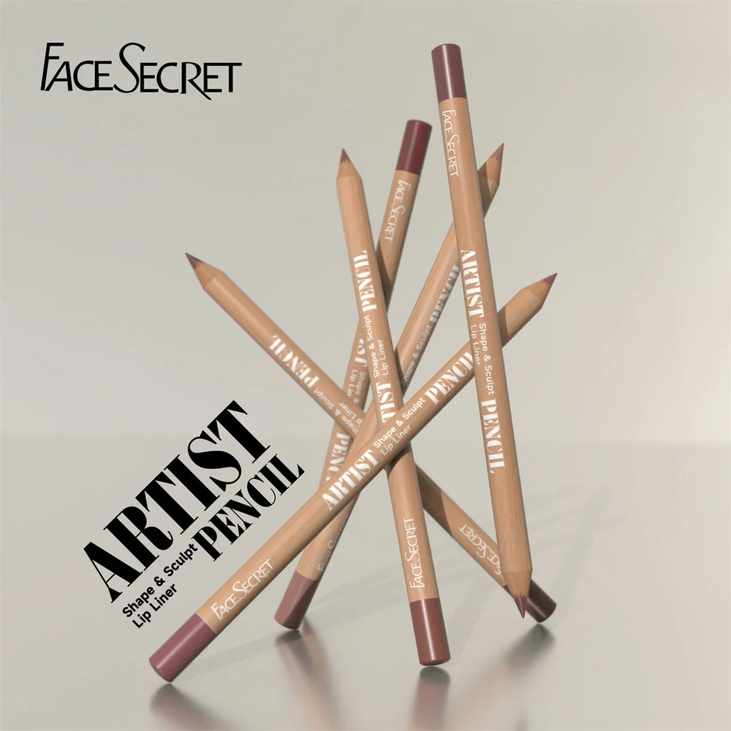 Face Secret 18 ColorLip Liner Pencil Weightless Precise With Super Soft Blendable Texture Matte Soft