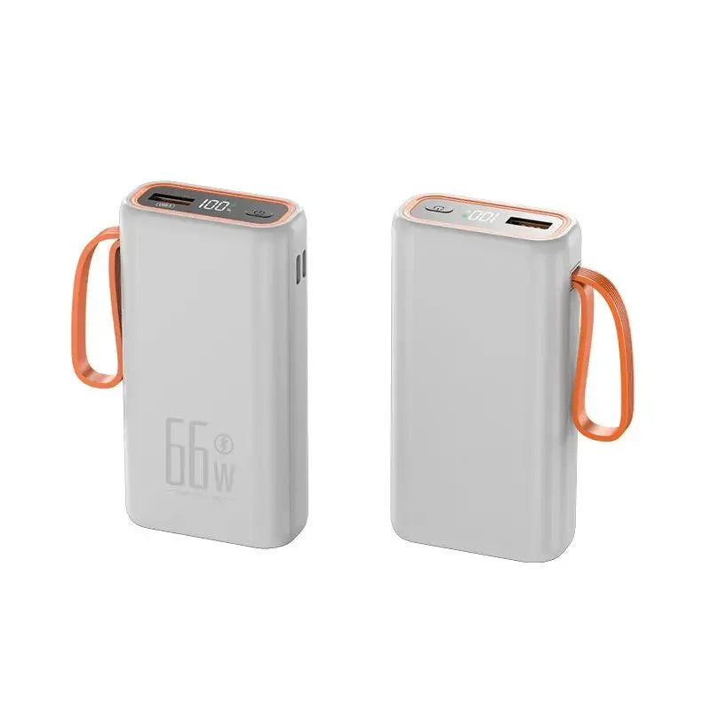 2025 Exquisite 30000mAh Power Bank 66W PD Fast Charging Portable Charger External Battery Pack Travel For iPhone Huawei Samsung
