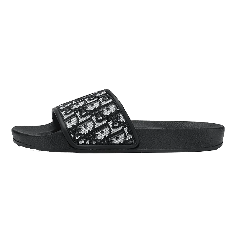 Men's Home Slippers Lightweight Summer New Style Flat and Worn Casual Retro Patterned Anti-slip Quick-drying Sandals