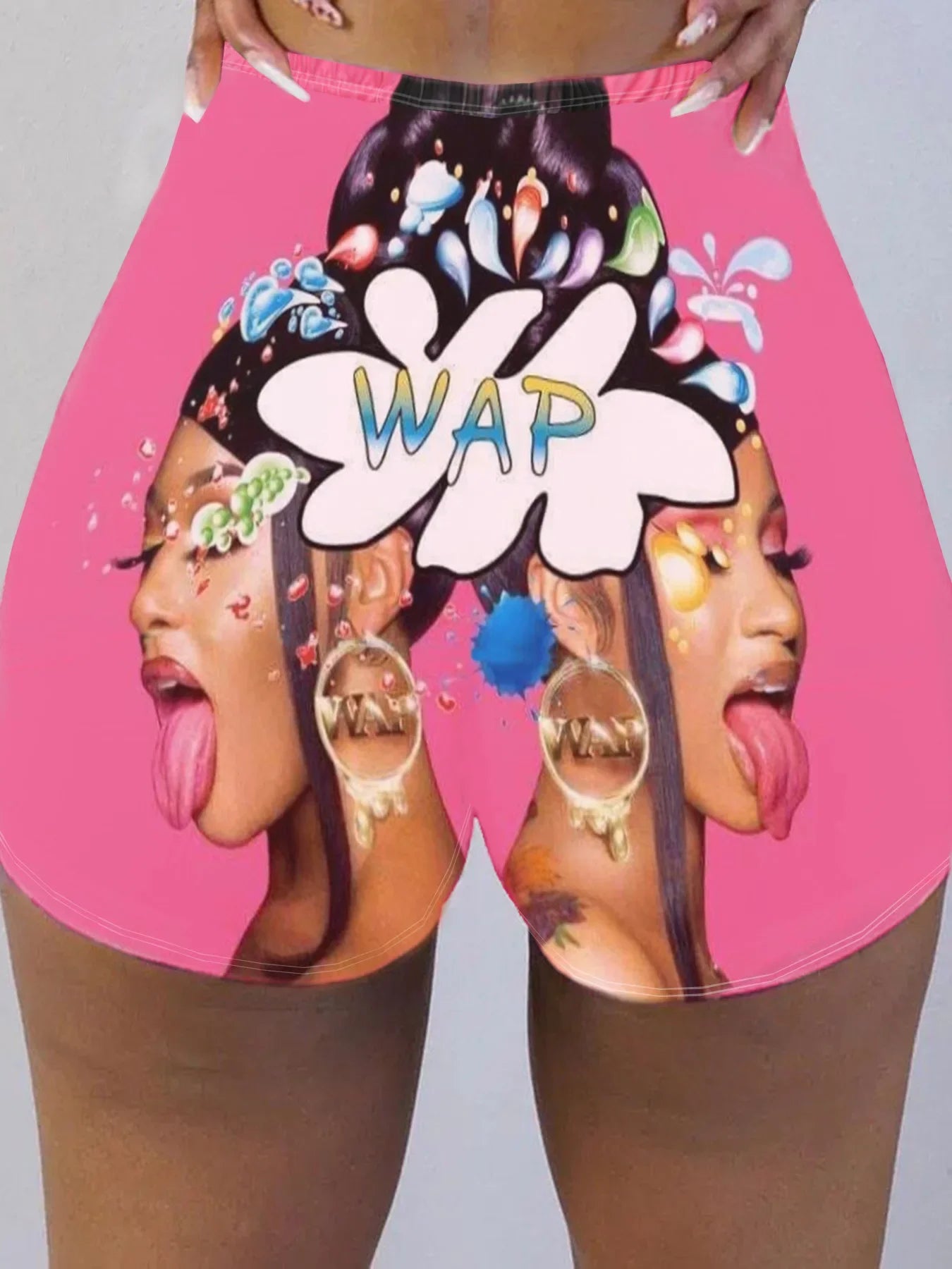Sexy Ladies Tight Short Pants Yoga Pants Pattern Printing Women's Long Pants Nine Points Seven Points Five Points Pants