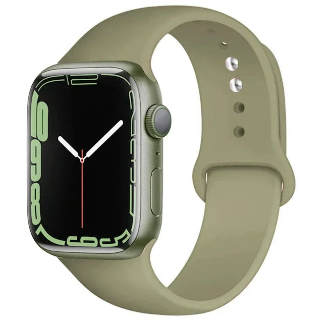 Silicone Band For Apple Watch strap 46mm 44mm 45mm 40mm 41mm 42-38mm 49mm sport bracelet iwatch series 11 10 9 8 7 6 5 SE Ultra3