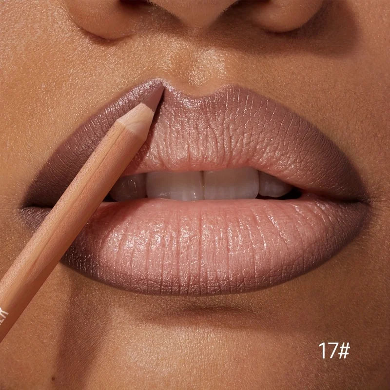 1pc Matte Lipstick & Liner Pen, Waterproof, Long-Lasting, Non-Stick, Berry Shades for All Skin Types, Makeup Pencils for Women