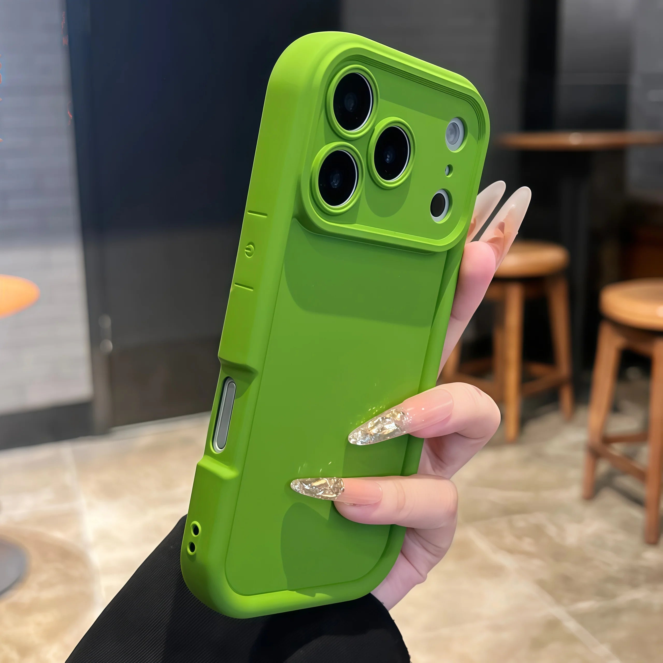 thickened shockproof case For iPhone 17 16 15 14 13 12 11 Pro Max pure colour Cover For iPhone 17 Air 14 15 16 Plus accessories