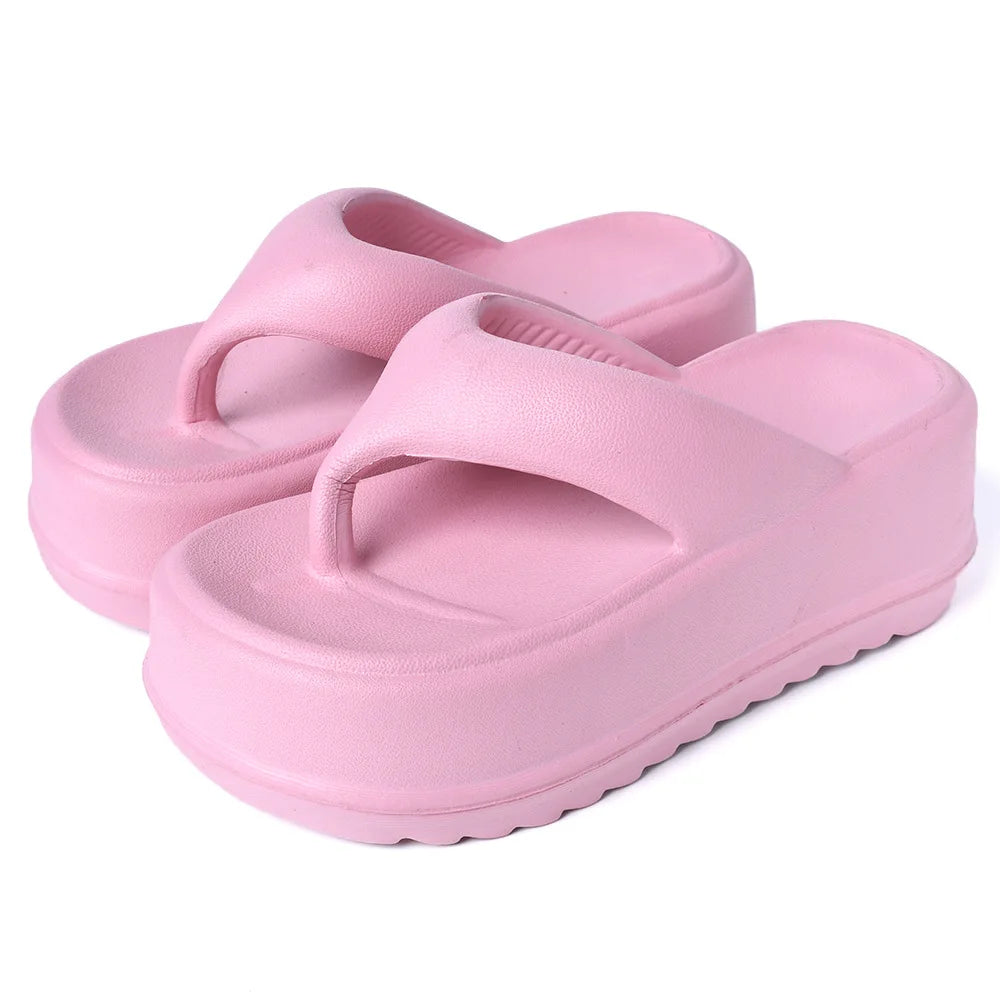 Eyriphy Thick Bottom Slippers Summer Women Sandals Platform Bathroom Slides Female Outdoor Beach Shoes Fashion Comfort Flip Flop