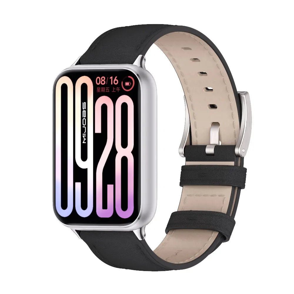 Strap For Mi Band 9 Pro Watchband For Mi Band 8 Pro Wristband Xiaomi Smart Band 9 Pro Bracelet Genuine Leather Accessories