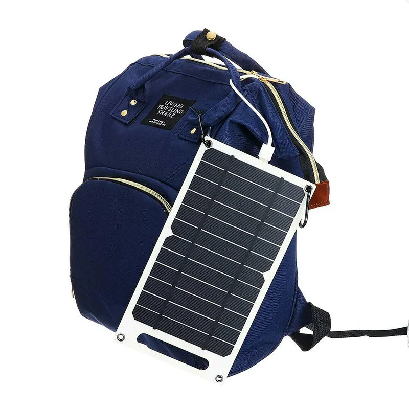 Solar Panel 5V  USB Type-C Charge Portable Flexible Kit  Lightweigh Mini System For  Phones Car Camping Hiking Power Banks IP65