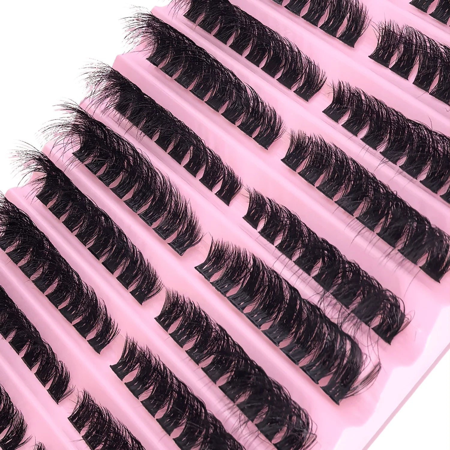 Individual Lashes 8-16mm 160pcs Cluster Lashes Natural Look Mixed Tray DIY Eyelash Extension Volume Lash Clusters Eyelashes