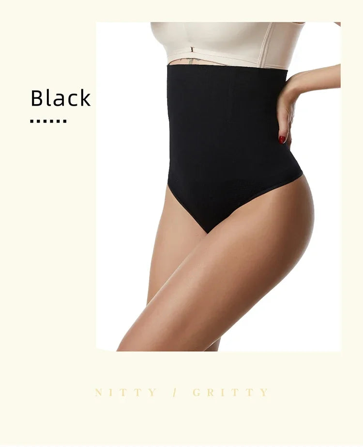 Women High Waist Body Recovery Slimming Underwear Tummy Control Panties Sexy Seamless Shapewear Thong Hip Lifting Corset