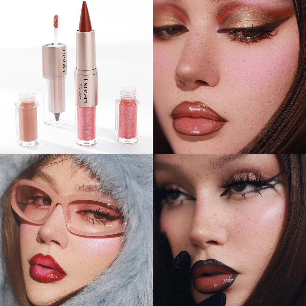 Tapered Lip Liner Lipstick Pen Matte Black Brown Velvet Lipstick Outline Contour Lipliner Water Mirror Moisturizing Lipgloss