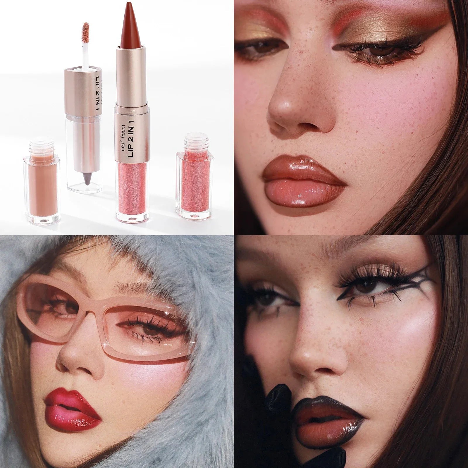 Tapered Lip Liner Lipstick Pen Matte Black Brown Velvet Lipstick Outline Contour Lipliner Water Mirror Moisturizing Lipgloss
