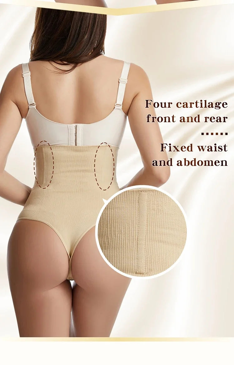 Women High Waist Body Recovery Slimming Underwear Tummy Control Panties Sexy Seamless Shapewear Thong Hip Lifting Corset