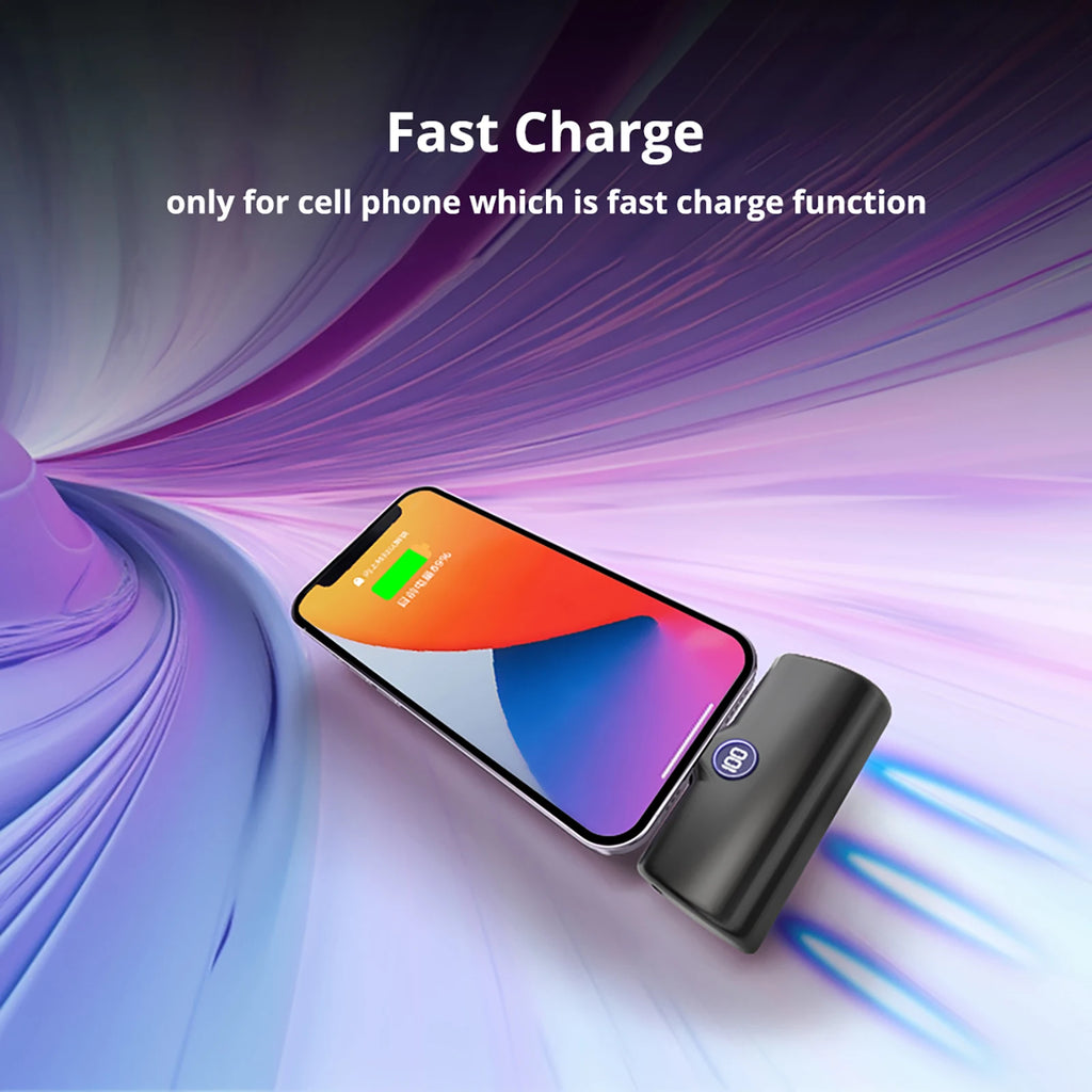 Pocket-sized Mini Power Bank Compact External Battery Portable Charger 5000mAh 5500mAh Spare Battery for iPhone Samsung Xiaomi