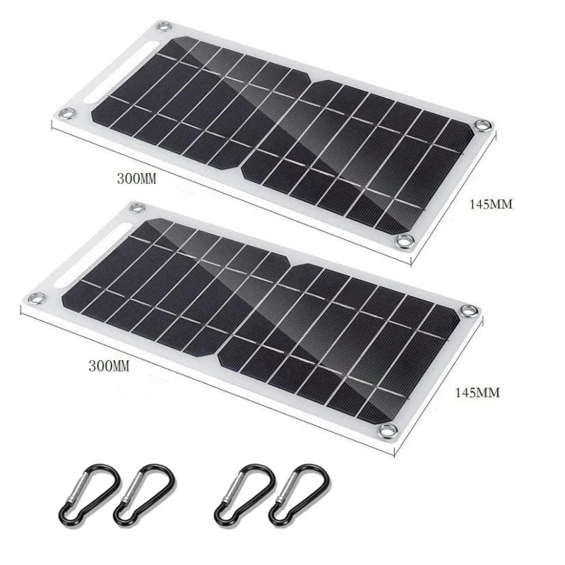 Solar Panel 5V  USB Type-C Charge Portable Flexible Kit  Lightweigh Mini System For  Phones Car Camping Hiking Power Banks IP65