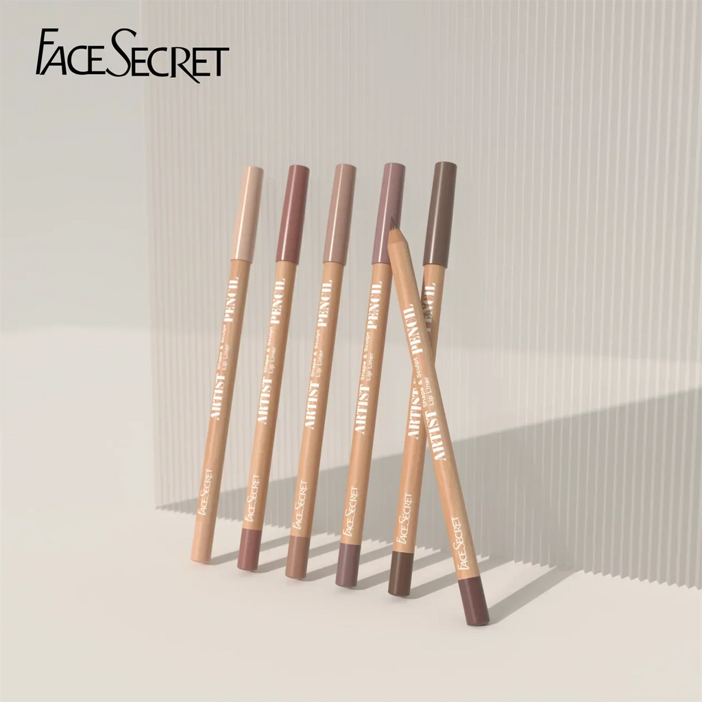 6pcs/set Lip Liner Pen 6 Colors Waterproof And Sweat-proof Not Easy To Fade Non-stick Cup Nude Lipstick Pencil SET