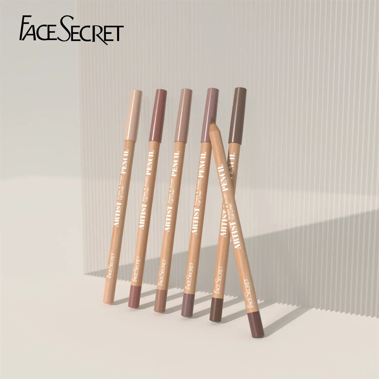 6pcs/set Lip Liner Pen 6 Colors Waterproof And Sweat-proof Not Easy To Fade Non-stick Cup Nude Lipstick Pencil SET