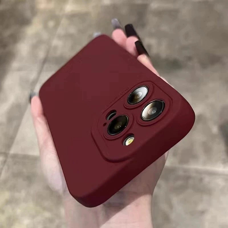 Luxury Liquid Silicone Phone Case For iPhone 11 12 13 14 15 16 Pro Max X Xs Max XR Plus Soft Shockproof Bumper Cases Cover