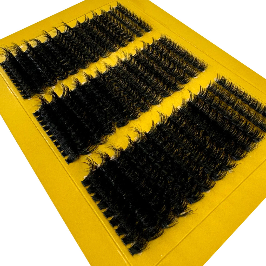 Lash Clusters 80D 100D Lashes Spikes Eyelash Clusters Volume Individual Lashes DIY Spiky Lash Extension Mega Cluster Eyelashes
