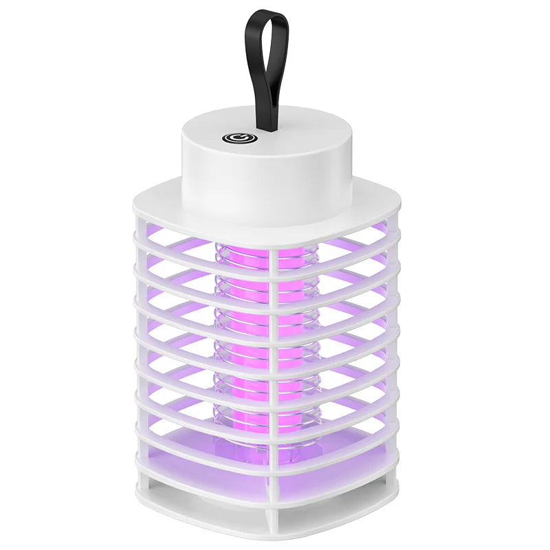 Electric Shock LED Mosquito Killer Lamp Indoor USB Rechargeable Portable Electric Fly Trap Mute Anti Mosquito Lamp