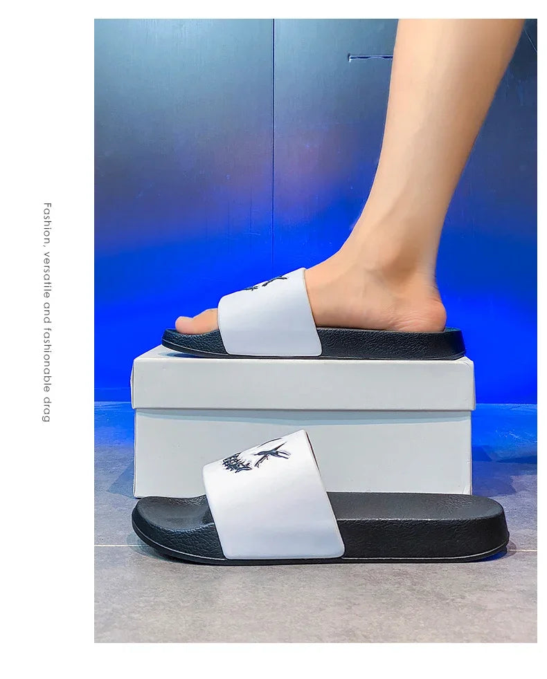Men's Shoes Man Home Plips Plops Soft Slides Non-slip Slippers Indoor Outdoor EVA  Sandals Beach Garden Sandals Big Size 47 48