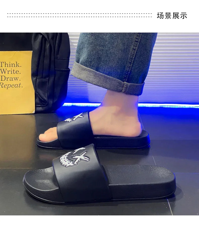 Men's Shoes Man Home Plips Plops Soft Slides Non-slip Slippers Indoor Outdoor EVA  Sandals Beach Garden Sandals Big Size 47 48