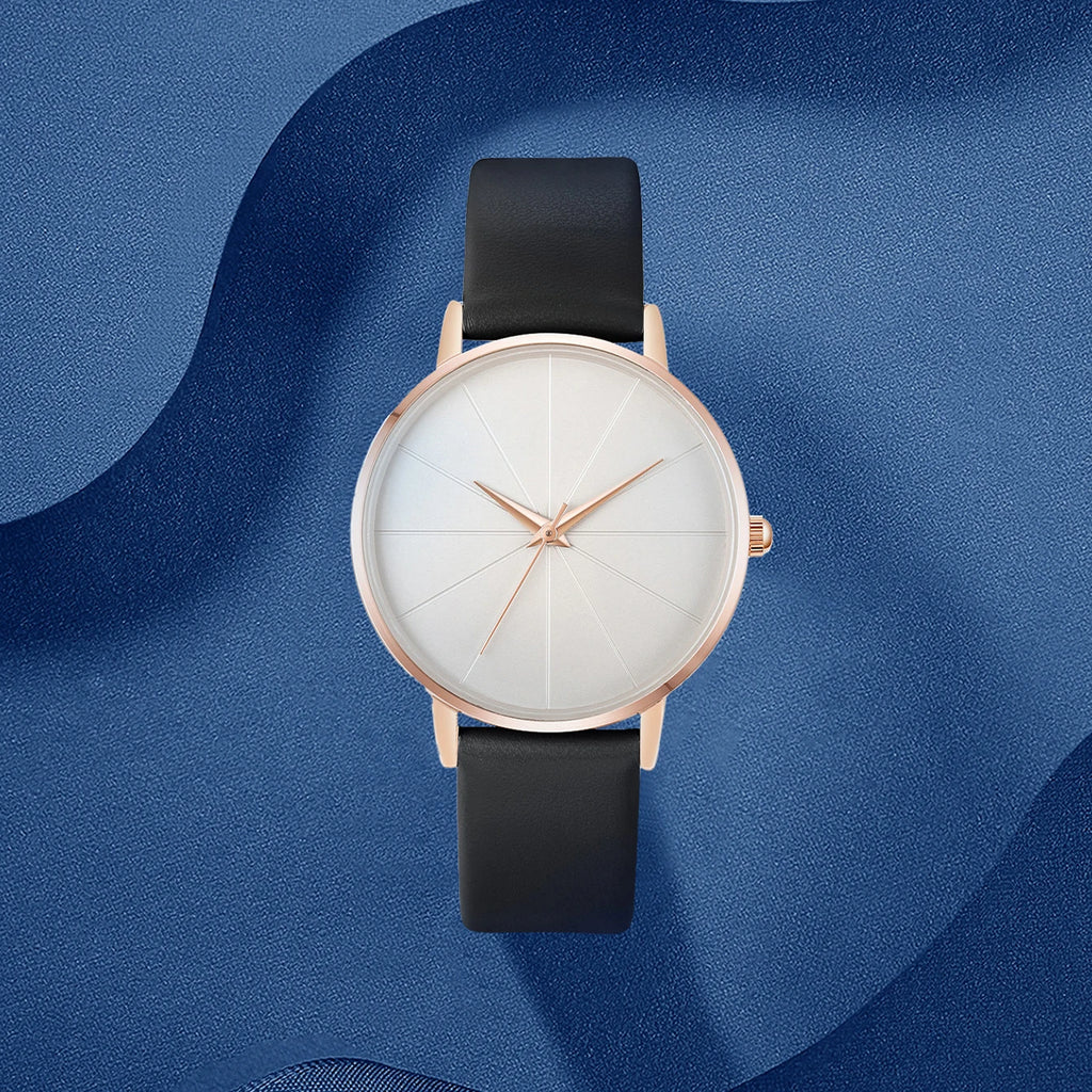 Luxury Fashion Watch Women Leather Watch Ladies Simple Quartz Bracelet Wrist Watch Women's Clock