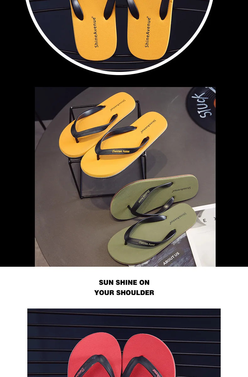 Eyriphy Soft Non-Slips Unisex Flat Slippers New Design Women Flip Flops Fashion Cozy Beach Slippers Holiday Hotel Shower Sandals