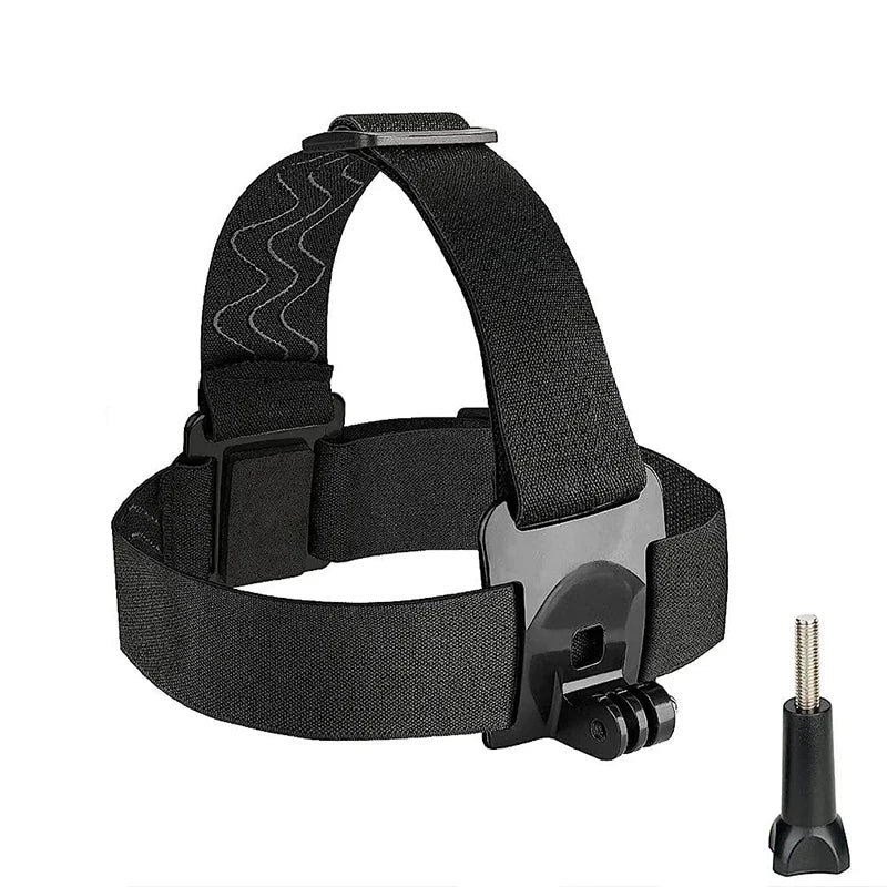 Adjustable Camera Headband Strap Kit For GoPro Hero 13 12 11 10 9 8 Insta360 X5 X4 DJI Action 6 5 AKASO SJCAM Phone Holder Vlog