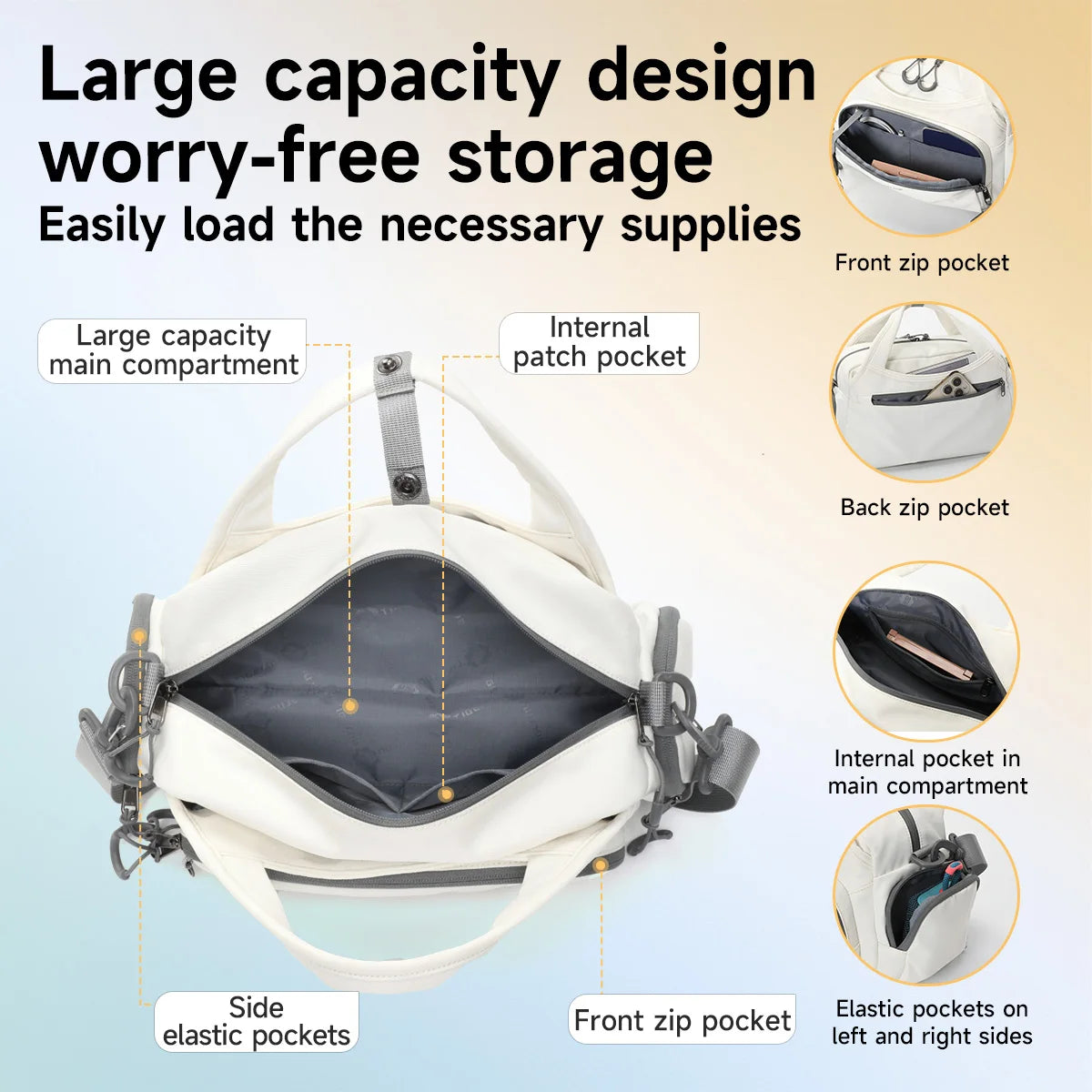 Tigernu Women Casual Sports Handbag Female Ourdoor Shoulder Bag Daily Commute Splashproof Large Capacity For 11 inch Tablet