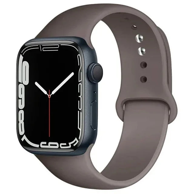 Silicone Band For Apple Watch strap 46mm 44mm 45mm 40mm 41mm 42-38mm 49mm sport bracelet iwatch series 11 10 9 8 7 6 5 SE Ultra3