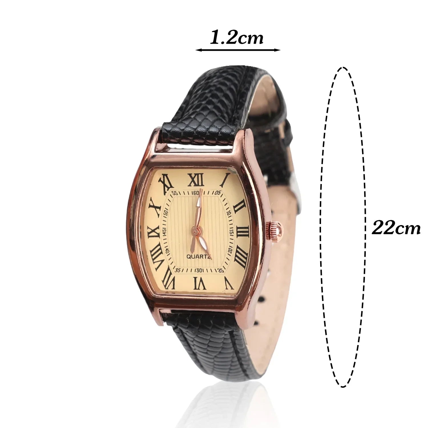 Fashion Business Watch for Women Small Ladies Wristwatches Brown Retro Vintage Leather Bracelet Watch Black Quartz Wristwatches