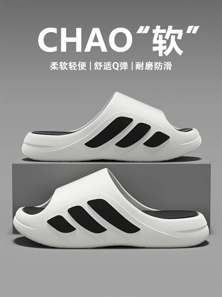 Outdoor sports slippers for men's home summer new style for wear thick sole non-slip eva anti-odor and outer wear sandals formen