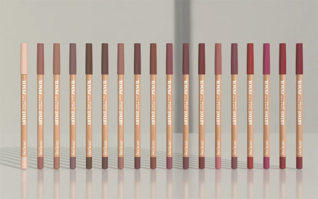 Face Secret 18 ColorLip Liner Pencil Weightless Precise With Super Soft Blendable Texture Matte Soft