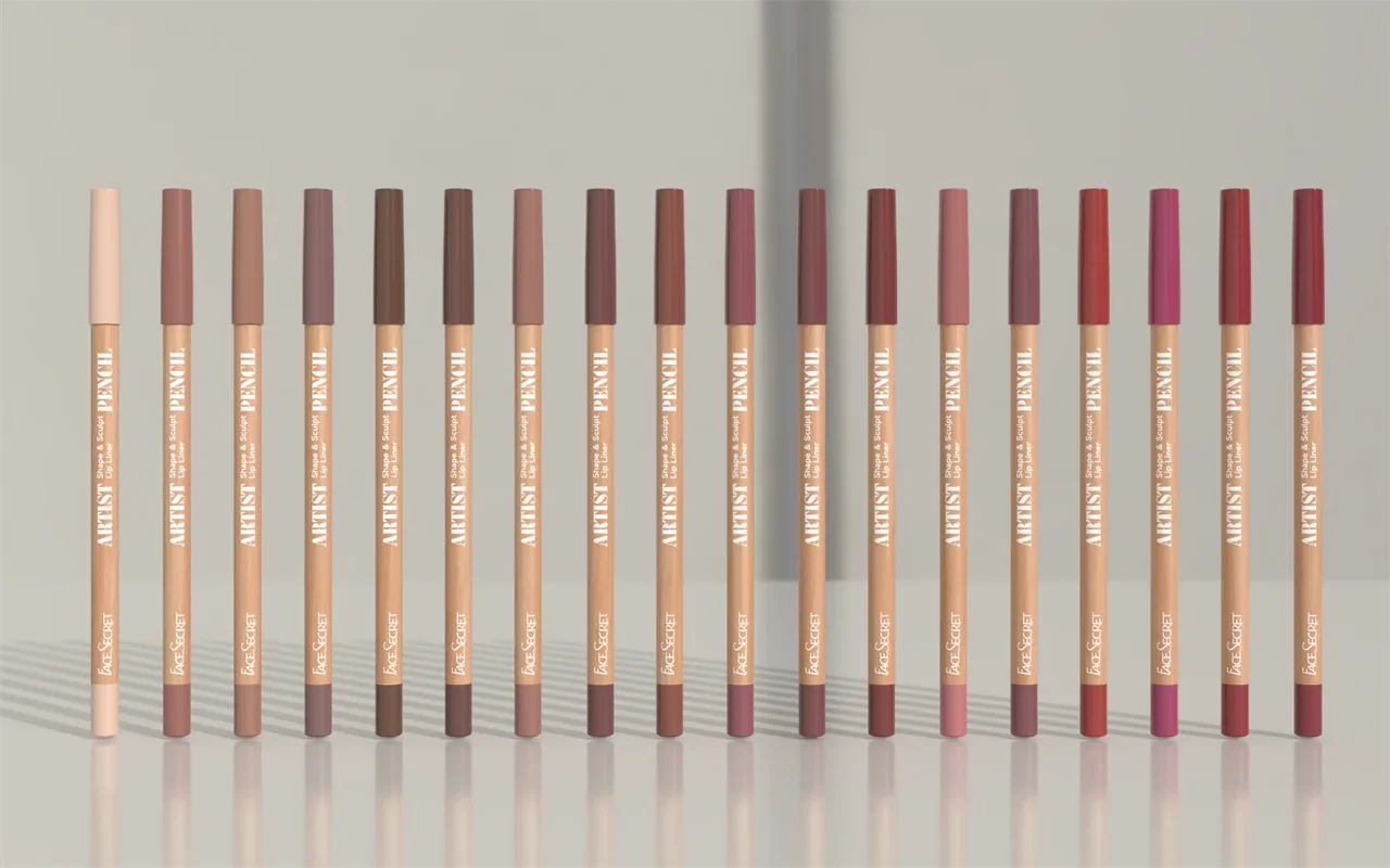 Face Secret 18 ColorLip Liner Pencil Weightless Precise With Super Soft Blendable Texture Matte Soft